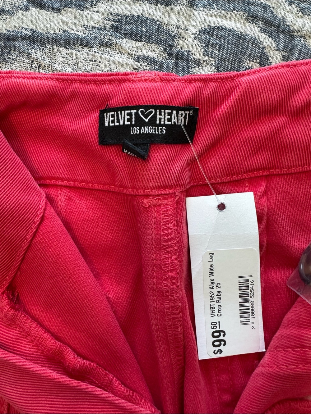 Velvet Heart Hot Pink Wide Leg Jeans